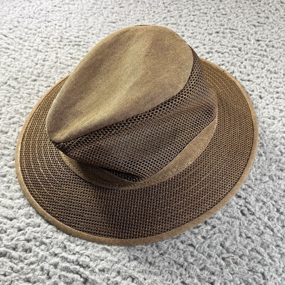 Henschel Hat Co USA Safari Sun Hat Mens Large Brown Mesh Packable Breezer
